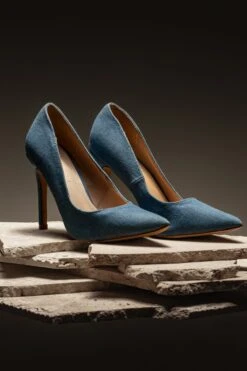 Denim Adrienne Pumps -Jluxlabel Sale Store ACCESSORIES APR32023 SHOES 13