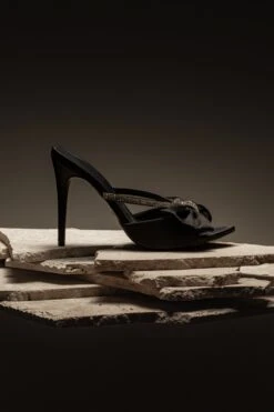 Black Glimmer Of Sparkle Rhinestone Heels -Jluxlabel Sale Store ACCESSORIES APR32023 SHOES 65