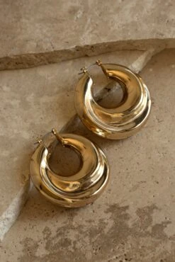 Gold Kerri Hoop Earrings