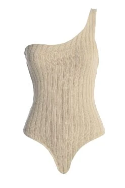 Natural Malibu Nights One Shoulder Bodysuit -Jluxlabel Sale Store IMG 3612copy