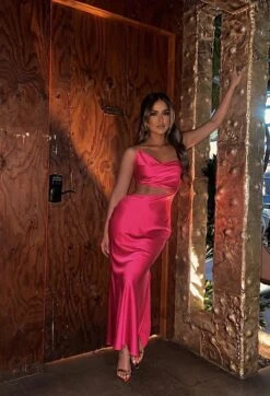 Pink Maurine Cutout Dress 13 Pink Maurine Cutout Dress -Jluxlabel Sale Store IMG 5357