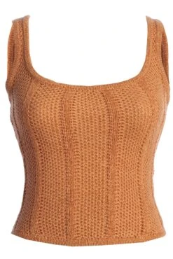 Rust Shore Thing Crochet Top -Jluxlabel Sale Store IMG 7538copy