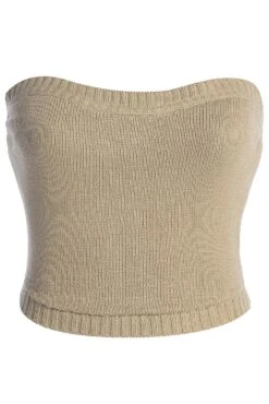 Beige Stay In Touch Bustier -Jluxlabel Sale Store IMG 9420copy