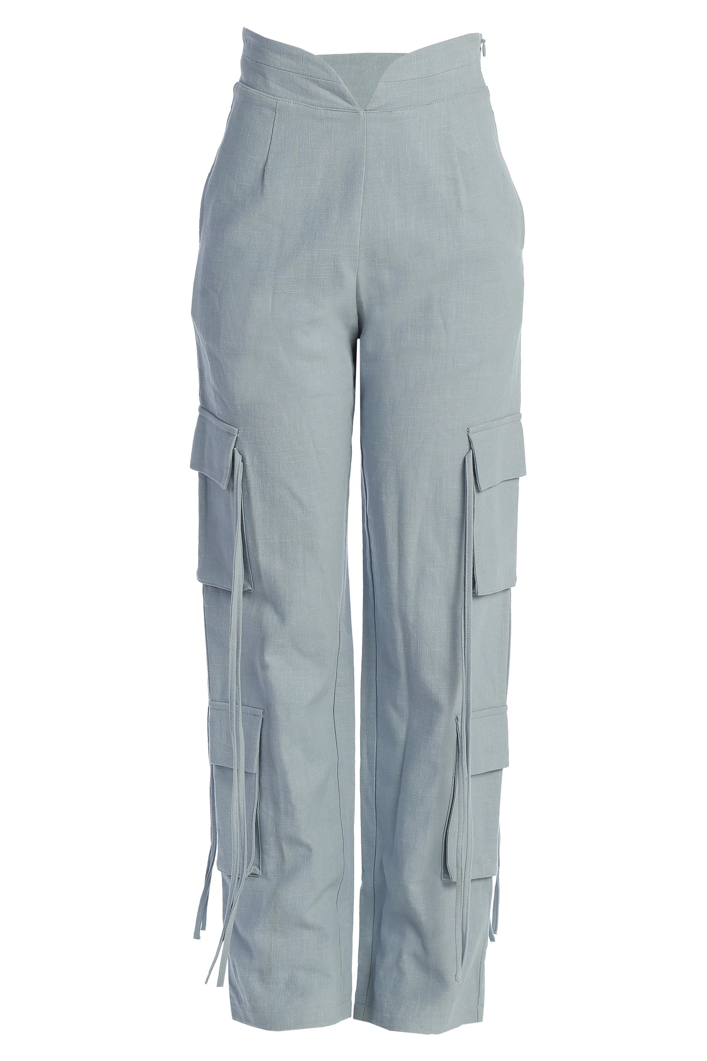 Blue Better Half Linen Utility Pants 2 Blue Better Half Linen Utility Pants - Image 2