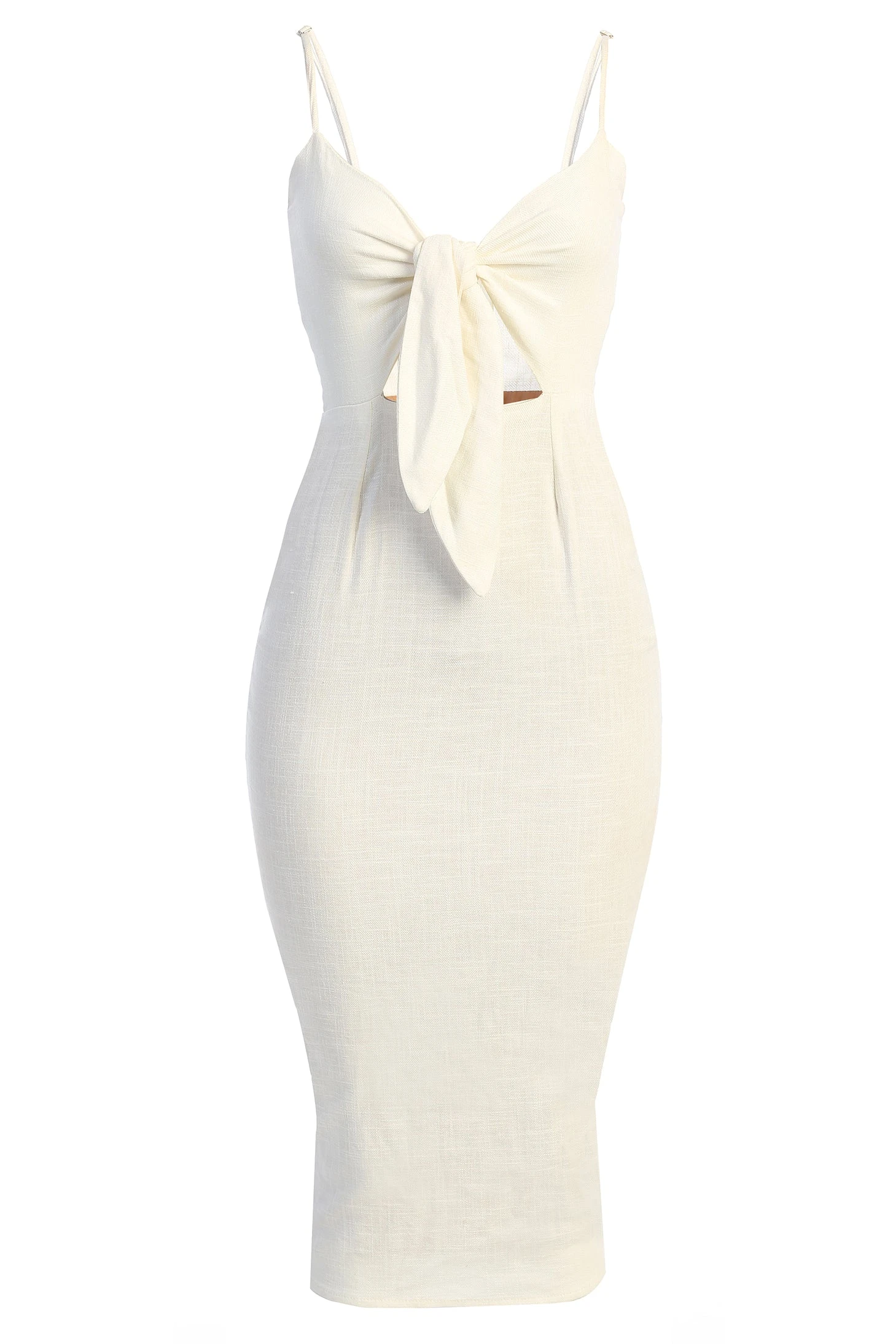 Ivory Dolores Linen Dress 5 Ivory Dolores Linen Dress - Image 5