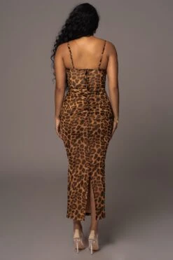 Leopard Make An Entrance Cowl Neck Dress -Jluxlabel Sale Store JLUXWOMAN2023 51
