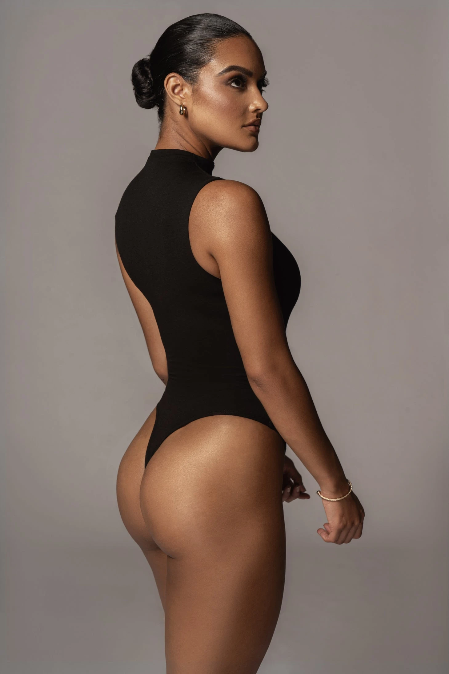 Jluxbasix Black Ciela High Neck Bodysuit 10 Jluxbasix Black Ciela High Neck Bodysuit - Image 10