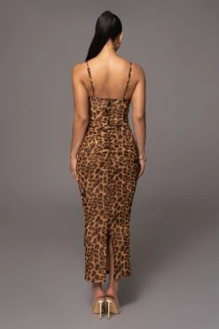 Leopard Make An Entrance Cowl Neck Dress -Jluxlabel Sale Store PRODUCT APR112023 45