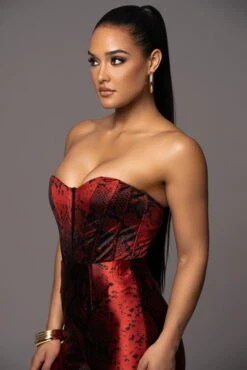 Red Stay The Night Corset -Jluxlabel Sale Store PRODUCT APR112023 55