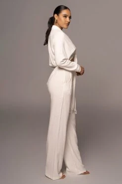 Ivory Soho Front Tied Woven Top -Jluxlabel Sale Store PRODUCT APR152022 186