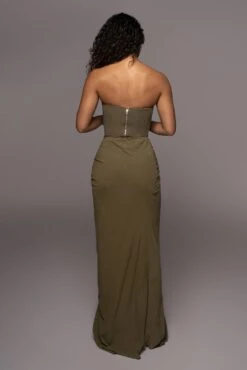 Olive Noelia Linen Slit Skirt 16 Olive Noelia Linen Slit Skirt -Jluxlabel Sale Store PRODUCT APR22022 159