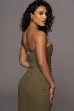 Olive Noelia Linen Slit Skirt 15 Olive Noelia Linen Slit Skirt -Jluxlabel Sale Store PRODUCT APR22022 160