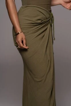 Olive Noelia Linen Slit Skirt 13 Olive Noelia Linen Slit Skirt -Jluxlabel Sale Store PRODUCT APR22022 161