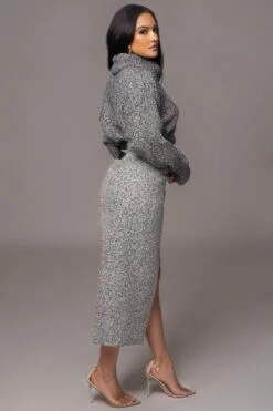 Grey Beginnings Sweater KnitTurtleneck -Jluxlabel Sale Store PRODUCT AUG152023 AUGDROP2 75