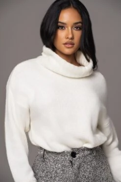 Ivory Beginnings Sweater KnitTurtleneck -Jluxlabel Sale Store PRODUCT AUG152023 AUGDROP2 85