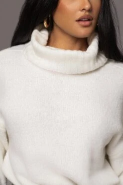Ivory Beginnings Sweater KnitTurtleneck -Jluxlabel Sale Store PRODUCT AUG152023 AUGDROP2 86
