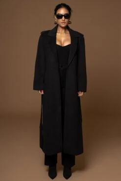 Noir Stay Sharp Wool Trousers -Jluxlabel Sale Store PRODUCT DEC302022 WINTER 85