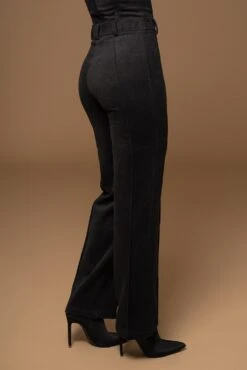 Noir Stay Sharp Wool Trousers -Jluxlabel Sale Store PRODUCT DEC302022 WINTER 98