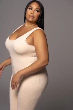 Cream Alo Double Layer Jumpsuit -Jluxlabel Sale Store PRODUCT DEC32021 120