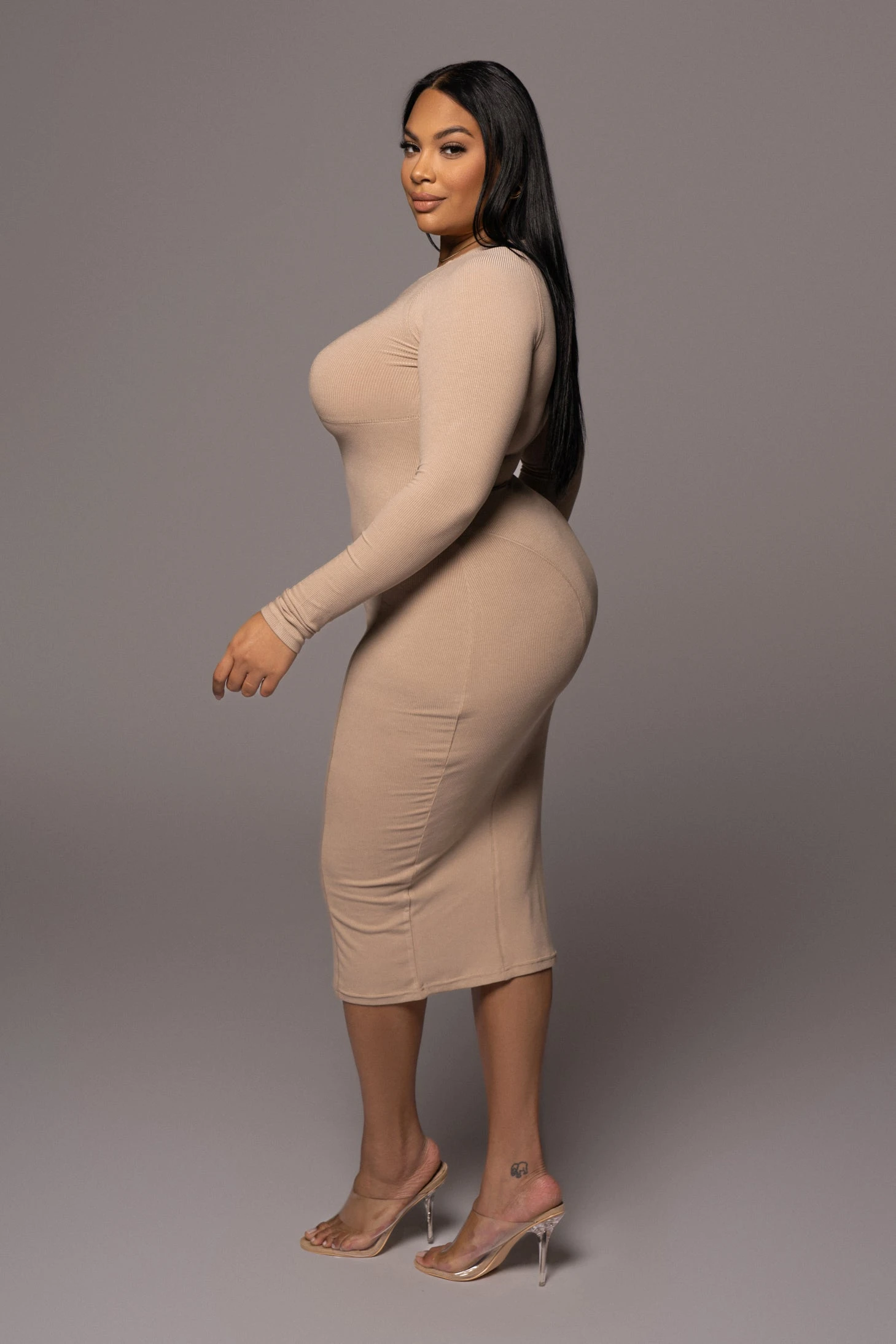 Beige High Expectations Midi Dress 10 Beige High Expectations Midi Dress - Image 10