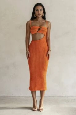 Orange Coastal Escape Dress -Jluxlabel Sale Store PRODUCT FEB132023 CROCHET 12