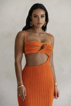 Orange Coastal Escape Dress -Jluxlabel Sale Store PRODUCT FEB132023 CROCHET 6