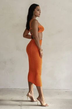 Orange Coastal Escape Dress -Jluxlabel Sale Store PRODUCT FEB132023 CROCHET 8