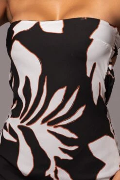 Ivory Floral Break Free Strapless Maxi Dress -Jluxlabel Sale Store PRODUCT JUL112023 CHIFFON 10