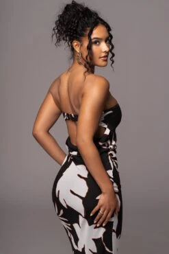 Ivory Floral Break Free Strapless Maxi Dress -Jluxlabel Sale Store PRODUCT JUL112023 CHIFFON 6