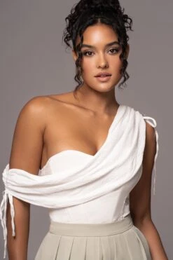 Ivory New Obsession Draped Top