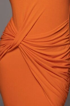 Jluxbasix Orange Modern Lovers Midi Dress 21 Jluxbasix Orange Modern Lovers Midi Dress -Jluxlabel Sale Store PRODUCT JUL222022 BASIX 103