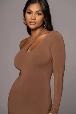 Pecan By My Side Cutout Dress -Jluxlabel Sale Store PRODUCT JUL222022 BASIX 4