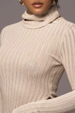 Natural One Call Away Ribbed Turtleneck Top -Jluxlabel Sale Store PRODUCT JUL262023 AUGDROP12 21
