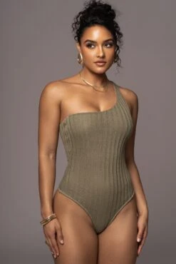 Olive Malibu Nights One Shoulder Bodysuit 10 Olive Malibu Nights One Shoulder Bodysuit -Jluxlabel Sale Store PRODUCT JUL262023 AUGDROP12 32