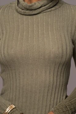 Olive One Call Away Ribbed Turtleneck Top -Jluxlabel Sale Store PRODUCT JUL262023 AUGDROP12 44