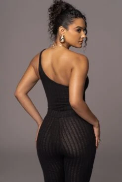 Black Malibu Nights One Shoulder Bodysuit -Jluxlabel Sale Store PRODUCT JUL262023 AUGDROP12 70