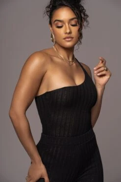 Black Malibu Nights One Shoulder Bodysuit -Jluxlabel Sale Store PRODUCT JUL262023 AUGDROP12 74