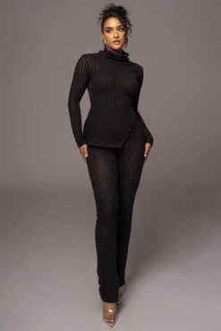 Black One Call Away Ribbed Turtleneck Top -Jluxlabel Sale Store PRODUCT JUL262023 AUGDROP12 82