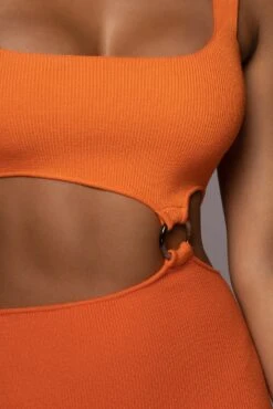 Orange Time After Time Dress -Jluxlabel Sale Store PRODUCT JUL72022 SUMMER4 14