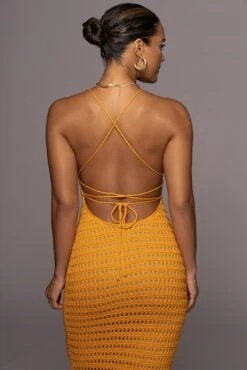Apricot Palmas Crochet Maxi Dress -Jluxlabel Sale Store PRODUCT JUL72022 SUMMER4 56