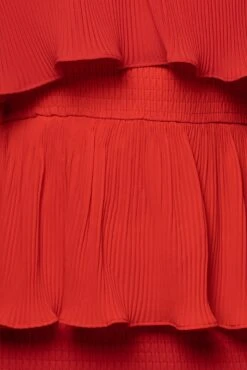 Red Casa Blanca Ruffle Dress -Jluxlabel Sale Store PRODUCT JUN22022 SUMMER3 122