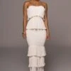 Ivory Casa Blanca Ruffle Dress