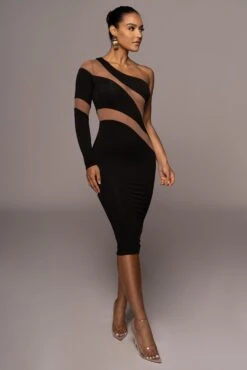 Black Eyes For You Midi Dress -Jluxlabel Sale Store PRODUCT JUN22022 SUMMER3 170