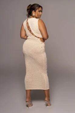 Ivory Opposites Attract Midi Dress -Jluxlabel Sale Store PRODUCT JUN82022 EXTENDED 124