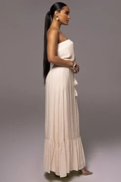 Beige Del Sol Linen Maxi Dress -Jluxlabel Sale Store PRODUCT JUNE72023 JUNEDROP1 3