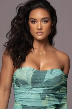 Green Capri Ruched Dress -Jluxlabel Sale Store PRODUCT JUNE82023 NEWARRIVALS 15