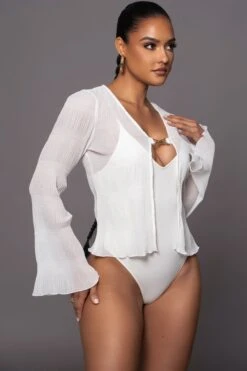 White Hidden Treasure Clasp Top -Jluxlabel Sale Store PRODUCT MAR302023 85