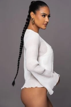 White Hidden Treasure Clasp Top -Jluxlabel Sale Store PRODUCT MAR302023 88