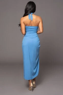Blue Sahara Dress -Jluxlabel Sale Store PRODUCT MAR82023 21