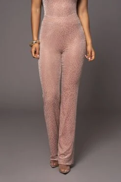 Blush Leopard One To Watch Pants -Jluxlabel Sale Store PRODUCT MAR82023 ASAP 45
